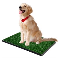 Dog Grass Pad with Tray, 25” X 20” 3-Layer Reusabl