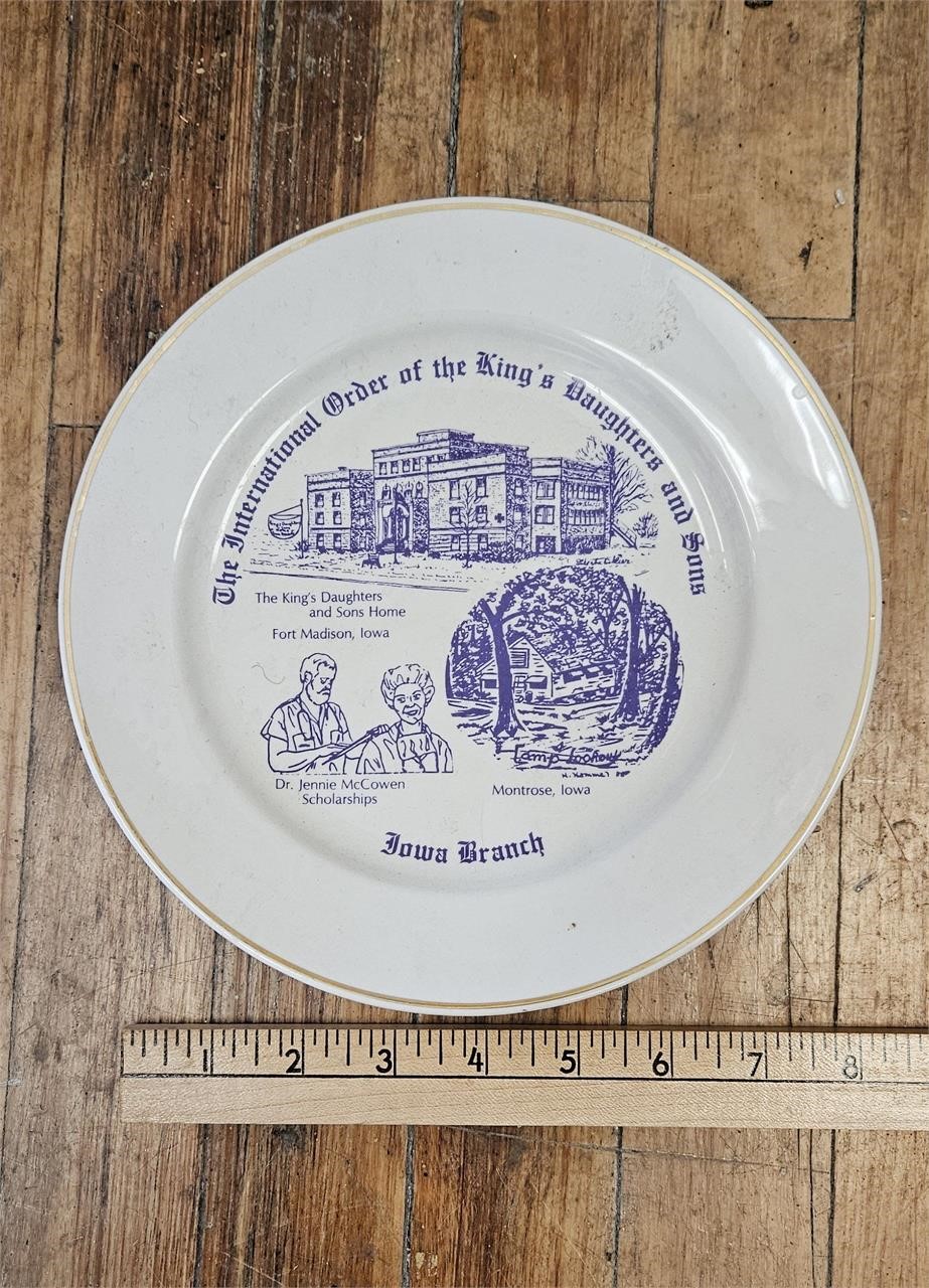 Vintage Fort Madison Collectors Plate