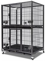 New 37" Homey Pet Two Tier Pet Dog Cat Cage with