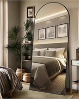 Arched Full Length Mirror, 71x32 Floor Mirror,