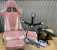 SPXTEX Gaming Chair With Footrest Pink