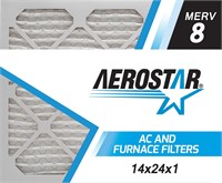 Aerostar Clean House 14x24x1 MERV 8 Pleated Air Fi