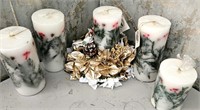 Lot of 5 Candles