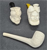 (E) Meerschaum Pipes NOS And The Knockcroghery