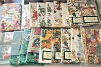 18 NOS Holiday Table Cloths
