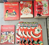 Vtg Lot of Coloring Books and Press Out Books NOS