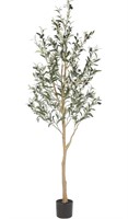 Realead 6ft Artificial Olive Tree, Tall Faux Olive