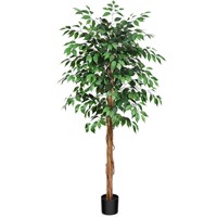 6ft Ficus Artificial Trees with Realistic Leaves