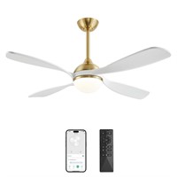 54 Inch Smart Ceiling Fan with Lights and