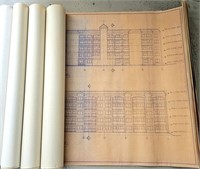 10 Old Blueprints Lot