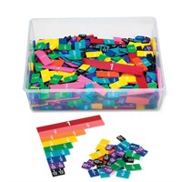 hand2mind Plastic Rainbow Fraction Tiles,