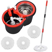 Mop and Bucket Set, 360° Spin Mop and Bucket with