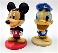 Mickey Mouse and Donald Duck Bobble Heads 3"