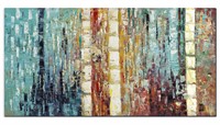 Yuegit Paintings Large Abstract Wall Art for Livin