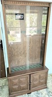 Glass Front Gun Cabinet Holds 10