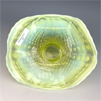 NW Vaseline Opal Nautilus Dish