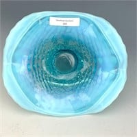 NW Blue Opal Nautilus Footed Dish