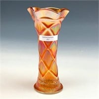 Dugan Marigold Lattice & Points Vase