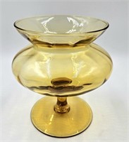 MCM Italian Empolia Glass Squat Vase 7"