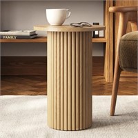 **READ DESC** Round Fluted Accent Side Table - Ped