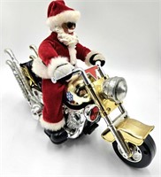 Santa on a Motorcycle14" Long x 10" Tall