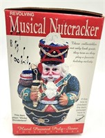 Revolving Musical Nutcracker Santa in Box 7"
