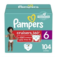Pampers Cruisers 360 Diapers - Size 6, One Month S