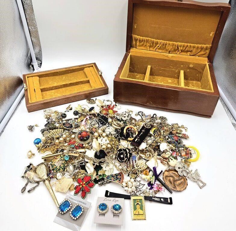 Jewelry Box w/ Contents of Jewelry