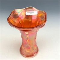 Imperial Marigold Beaded Bullseye Vase