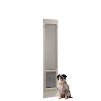 Large White Dog Patio Door 10.5x15in