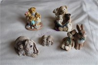 Bunnies & Bear Figurines