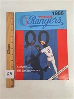 1986 Texas Rangers Program