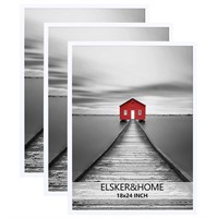 ELSKER&HOME 18x24 Poster Frame 3 Pack, White Pictu