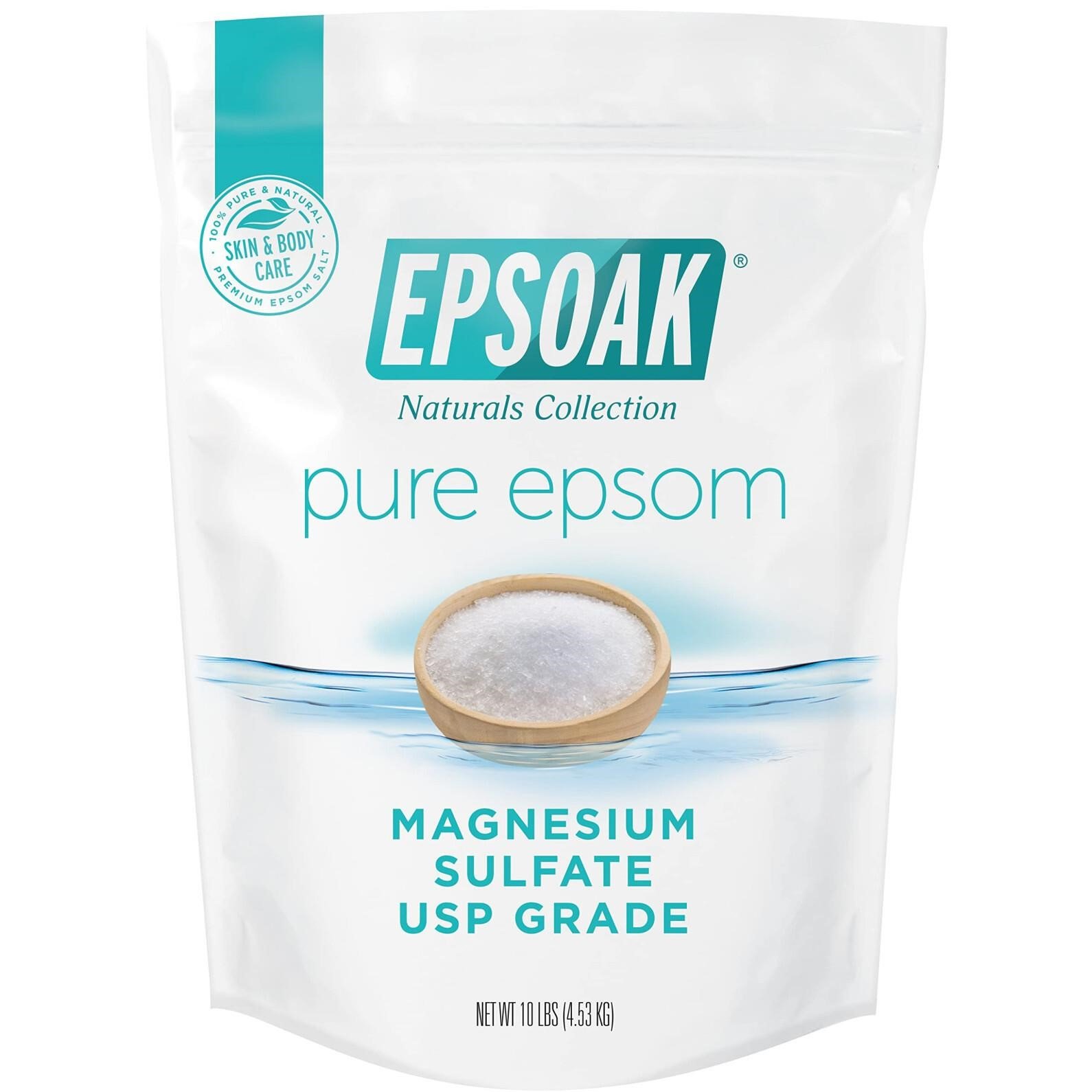 Epsoak USP Epsom Salt - 10 lb. Bulk Bag Magnesium