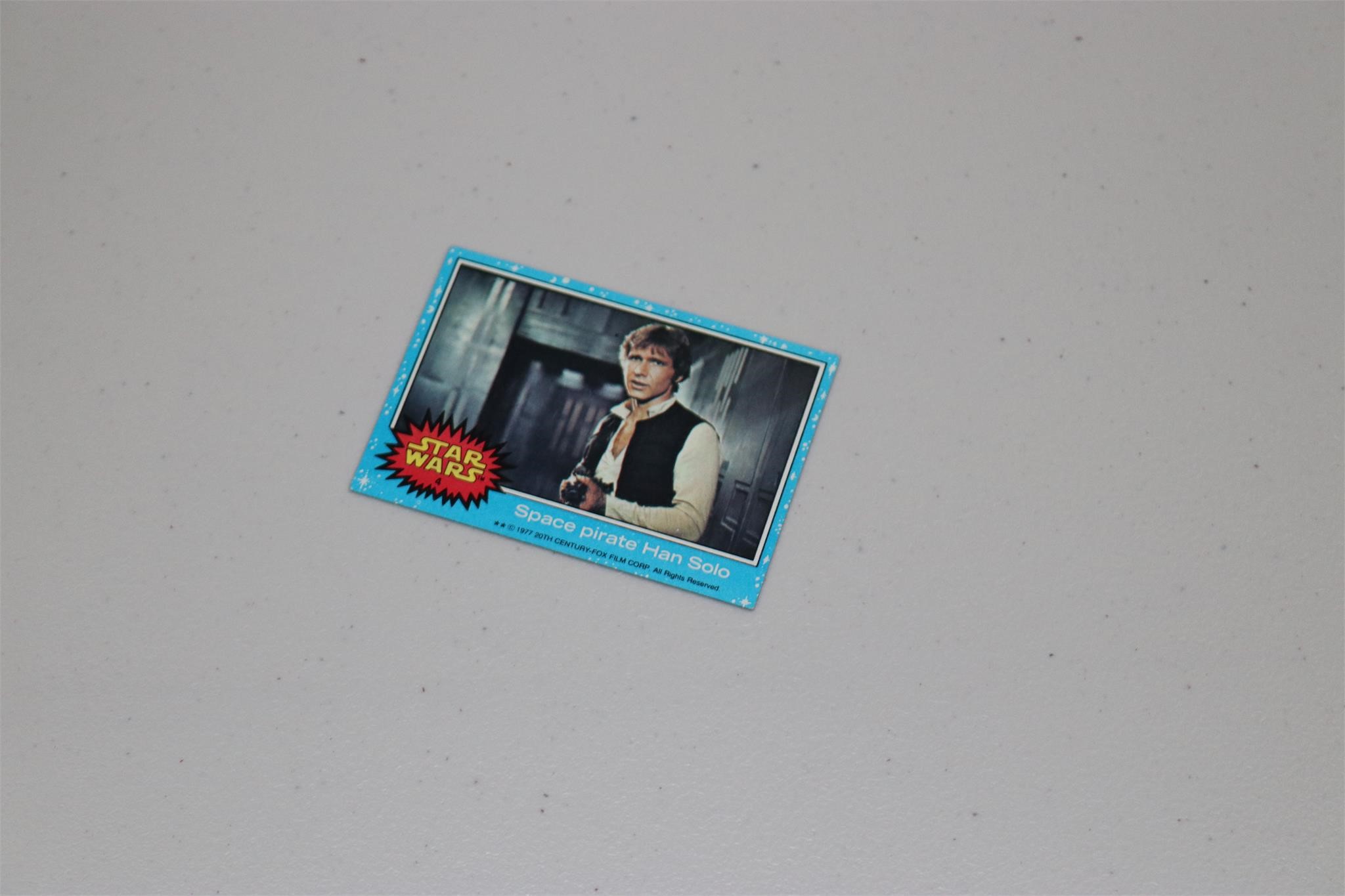 1977 Topps Star Wars Card #4 Space Pirate Han Solo