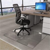 CONGUILIAO Glass Chair Mat, 36" x 46" Tempered Gla