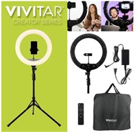 Vivitar 18-Inch LED Ring Light, Adjustable 63-Inch