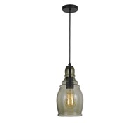 Home Ceiling 60W Accera Rippled Glass Pendant (...