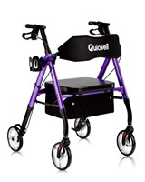 Quicwell Heavy Duty Rollator Walker with Large Pad