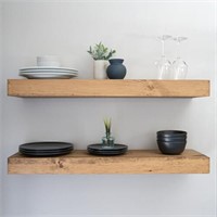 URBANDI Modern Floating Shelves 3 Inches Thick for