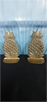 7'' Brass Pineapple Bookends