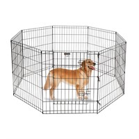 Dog Playpen - Foldable Metal Exercise Puppy Play P