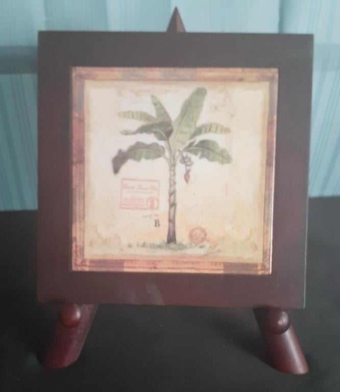 Palm Tree Tile With Display Stand