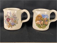 2 Shaker & Thangs Pottery Creamers