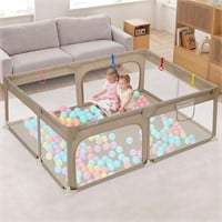 Dripex Baby Playpen, 71"x47" Large Play Pens for B