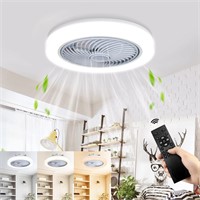 Ceiling Fans with Lights Remote Control, 18” Moder