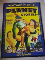 Vintage Sci-Fi Planet Stories 2015 Calendar