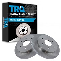 TRQ Rear Disc Brake Rotor Pair Set for 2005-2015 N