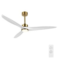 WINGBO 60 Inch DC Ceiling Fan with Lights and Remo