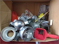 Box of assorted kitchenware